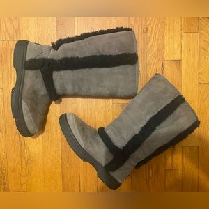 Black and Grey Sunburst Ugg